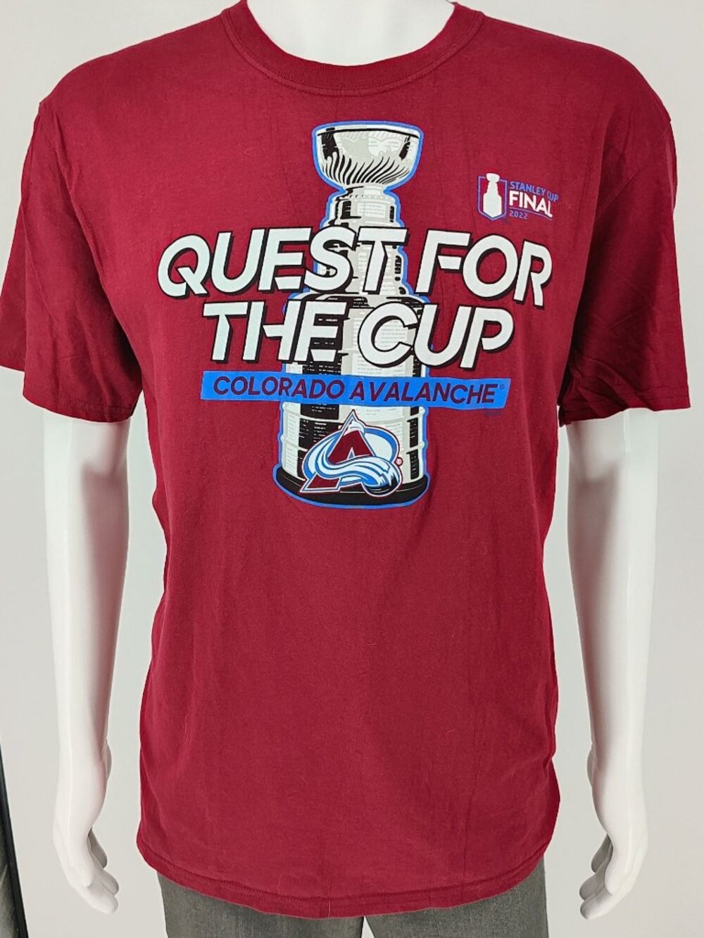 Fanatics Colorado Avalanche Stanley Cup Final 2022 Red Graphic T-Shirt (XL)